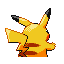 Pikachu shiny back-facing sprite from Pokémon Ruby