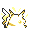 Pikachu back-facing sprite from Pokémon Yellow