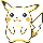 Pikachu front-facing sprite from Pokémon Yellow