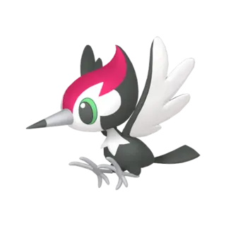 Pikipek shiny front-facing sprite from Pokémon Ultra Moon