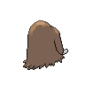 Piloswine back-facing sprite from Pokémon Black 2