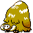 Piloswine shiny front-facing sprite from Pokémon Gold