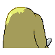 Piloswine shiny back-facing sprite from Pokémon SoulSilver