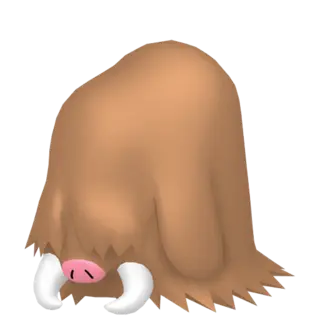 Piloswine front-facing sprite from Pokémon Legends: Arceus
