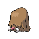 Piloswine front-facing sprite from Pokémon Platinum