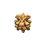 Pineco shiny front-facing sprite from Pokémon Black