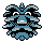 Pineco front-facing sprite from Pokémon Crystal