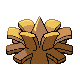 Pineco shiny back-facing sprite from Pokémon Diamond