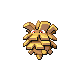 Pineco shiny front-facing sprite from Pokémon Diamond