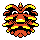 Pineco shiny front-facing sprite from Pokémon Silver