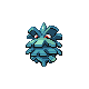 Pineco front-facing sprite from Pokémon SoulSilver