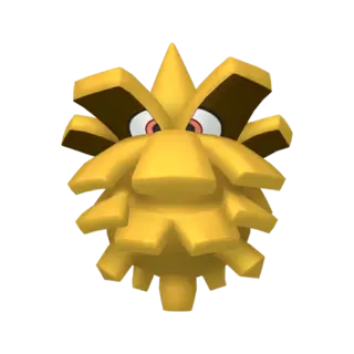 Pineco shiny front-facing sprite from Colosseum