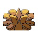 Pineco shiny back-facing sprite from Pokémon Platinum