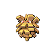 Pineco shiny front-facing sprite from Pokémon Platinum