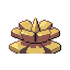 Pineco shiny back-facing sprite from Pokémon Ruby