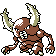 Pinsir front-facing sprite from Pokémon Crystal