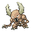 Pinsir front-facing sprite from Pokémon FireRed
