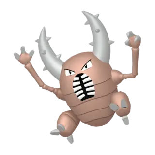 Pinsir front-facing sprite from Pokémon X