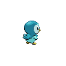 Piplup shiny back-facing sprite from Pokémon Black 2