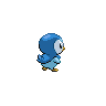 Piplup back-facing sprite from Pokémon Black