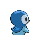 Piplup back-facing sprite from Pokémon Pearl