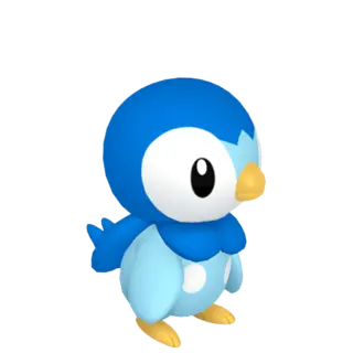 Piplup front-facing sprite from Pokémon Legends: Arceus