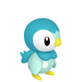 Piplup shiny front-facing sprite from Pokémon Legends: Arceus