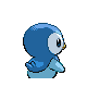 Piplup back-facing sprite from Pokémon Platinum