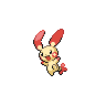 Plusle front-facing sprite from Pokémon Black 2
