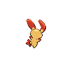 Plusle shiny back-facing sprite from Pokémon Black 2