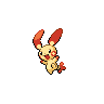 Plusle shiny front-facing sprite from Pokémon Black