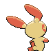 Plusle back-facing sprite from Pokémon Diamond