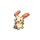Plusle front-facing sprite from Pokémon Diamond