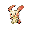 Plusle front-facing sprite from Pokémon Emerald