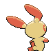 Plusle back-facing sprite from Pokémon SoulSilver