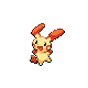 Plusle shiny front-facing sprite from Pokémon SoulSilver