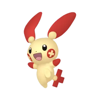 Plusle shiny front-facing sprite from Pokémon Omega Ruby
