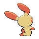 Plusle back-facing sprite from Pokémon Platinum