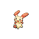 Plusle front-facing sprite from Pokémon Platinum