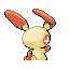 Plusle back-facing sprite from Pokémon Sapphire
