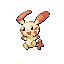 Plusle front-facing sprite from Pokémon Sapphire
