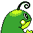 Politoed back-facing sprite from Pokémon Crystal
