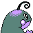 Politoed shiny back-facing sprite from Pokémon Crystal