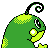 Politoed back-facing sprite from Pokémon Silver