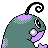 Politoed shiny back-facing sprite from Pokémon Silver