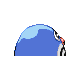 Poliwag shiny back-facing sprite from Pokémon Pearl