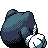 Poliwhirl back-facing sprite from Pokémon Crystal