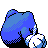 Poliwhirl shiny back-facing sprite from Pokémon Crystal