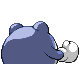 Poliwhirl back-facing sprite from Pokémon Diamond