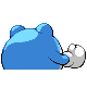 Poliwhirl shiny back-facing sprite from Pokémon Diamond